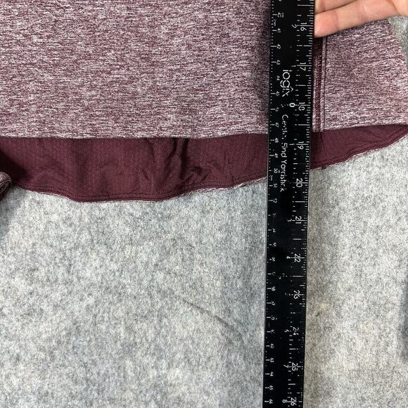 Lululemon It’s Rulu Run Cropped 1/2 Zip Women’s 4 Heathered Maroon Pullover - Picture 4 of 10